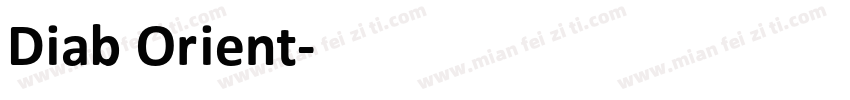 Diab Orient字体转换